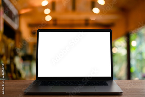 laptop on the table