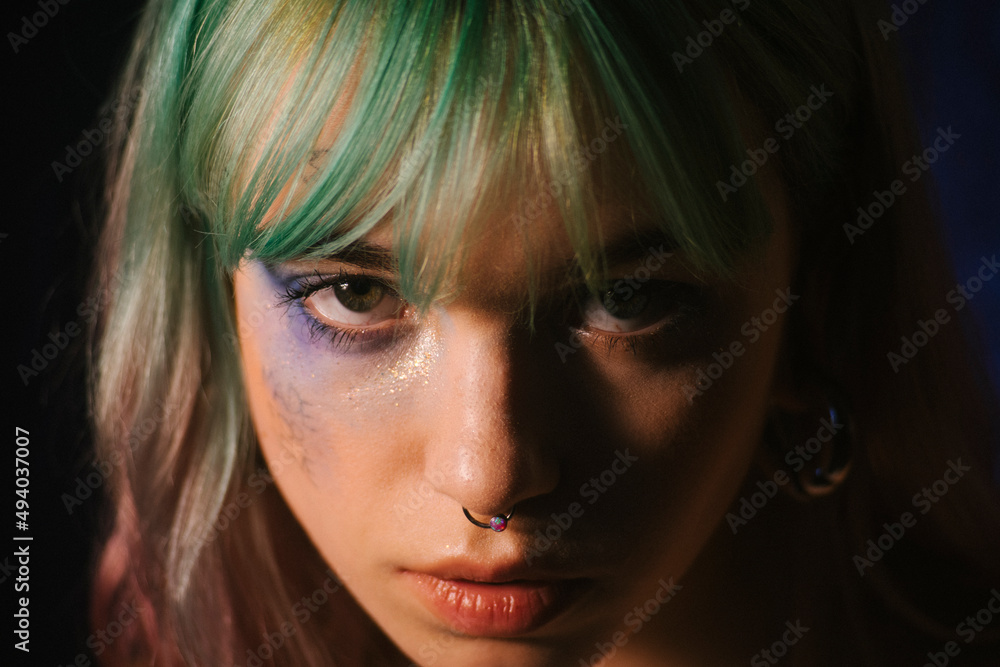 close-up portrait of an informal woman close-up portrait of an informal woman