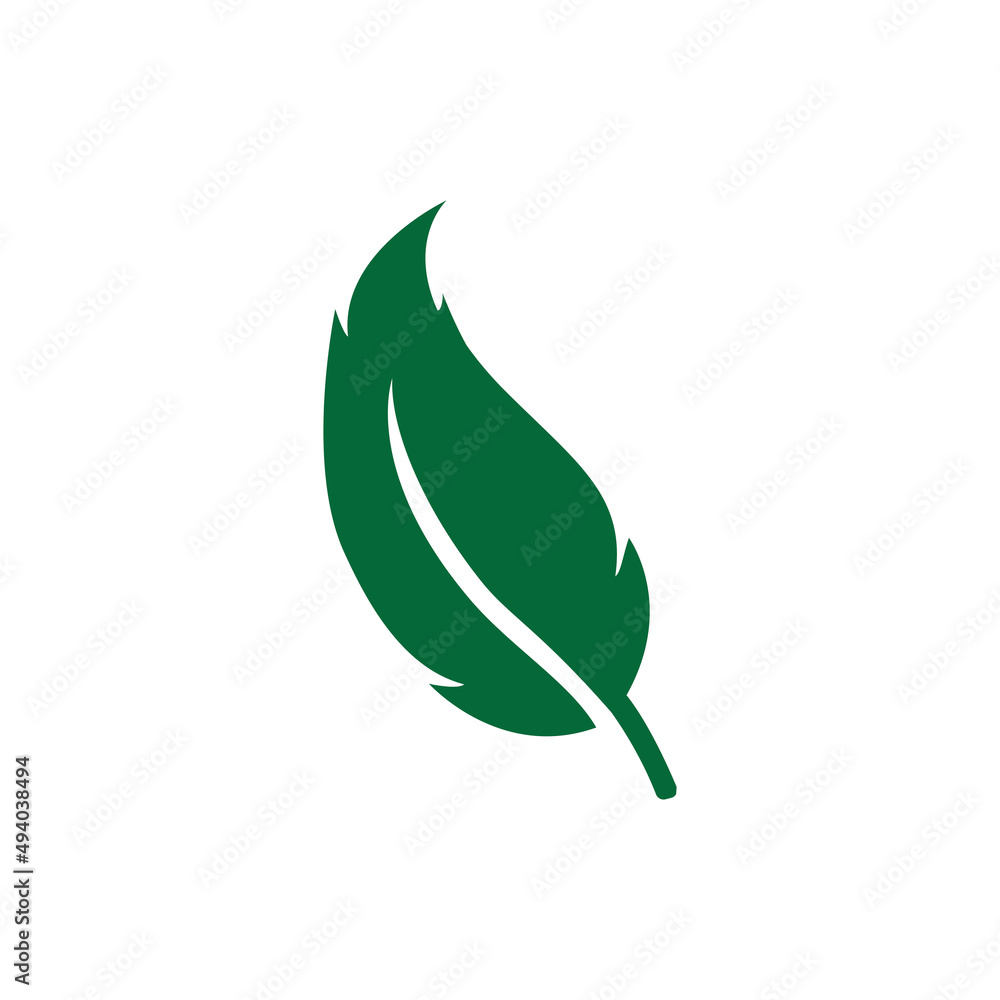 leaf logo vector template ilustrator and icon design