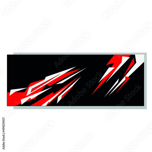 car sticker template design vector. racing car stickers