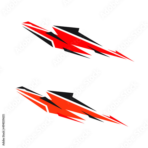car sticker template design vector. racing car stickers