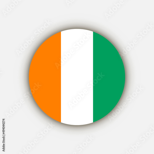 Free Download Country Ivory Coast. Ivory Coast flag. Vector illustration. - GFXLoad