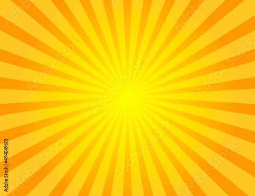 Sunrays backgroundVector illustration isolated on white background.