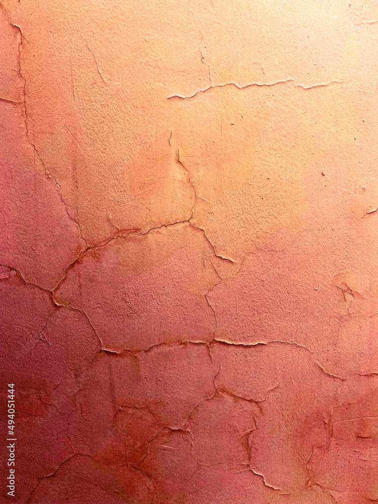 Fototapeta premium old wall background rose gold