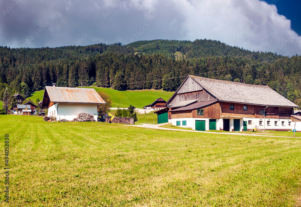 Village of Gosau in Austria Village of Gosau in Austria