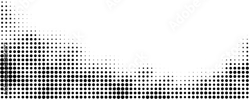 black and white background with halftone dots