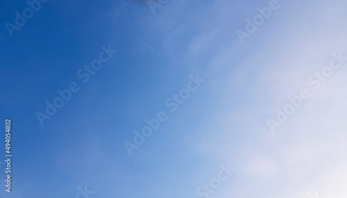 Beautiful white and blue sky.. Skyscape Photo.