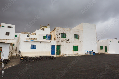 Tenesar small coast village Lanzarote Canary Islands Lost Village During the volcanic eruptions it just about survived but became completely cut off. In recent years it has become accesible and after 