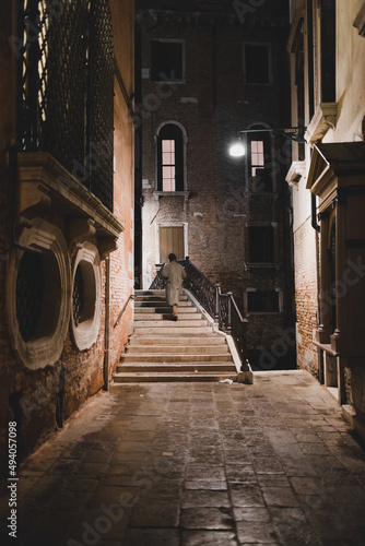 Venice streets at night