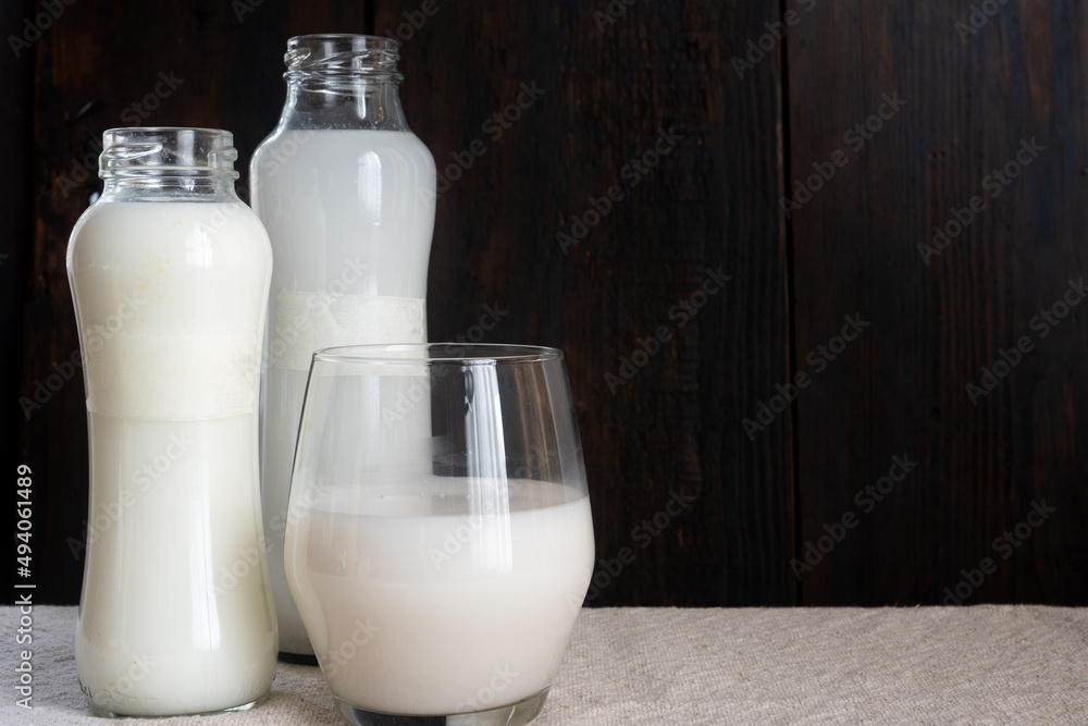 Vegetable milk. Pistachio, potato, rice and almond milk Vegetable milk. Pistachio, potato, rice and almond milk
