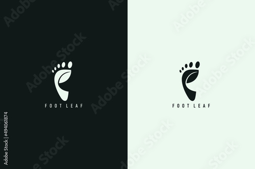 minimal foot logo design, feet logo design