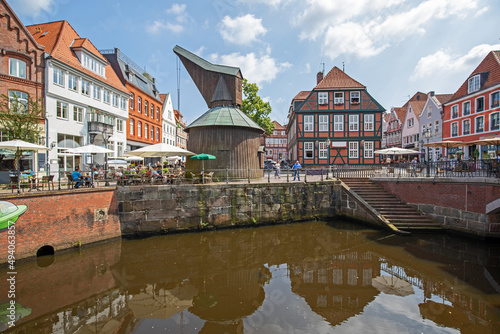 Stadt Altstadt Kran Panorama