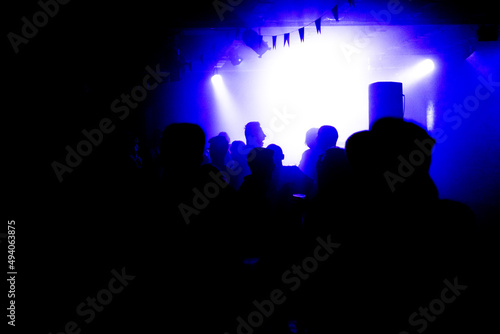 Canvas Print Gay people enjoying their afterparty night after the pride parade