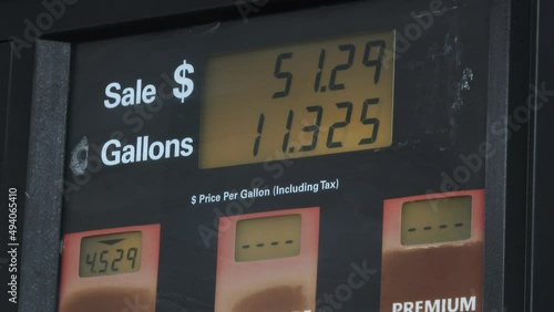 Real time at the gas pump with record high prices quickly adding up.