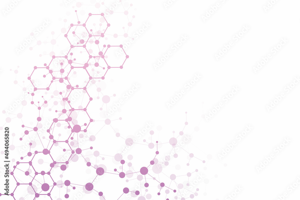 Science network pattern, connecting lines and dots. Technology hexagons structure or molecular connect elements. Science network pattern, connecting lines and dots. Technology hexagons structure or molecular connect elements.