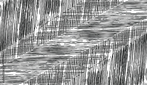 Slim lines texture. Parallel and intersecting lines abstract pattern. Abstract textured effect. Black isolated on white background.Vector illustration. EPS10.