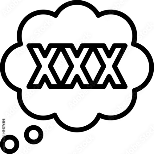Thinking erotic icon