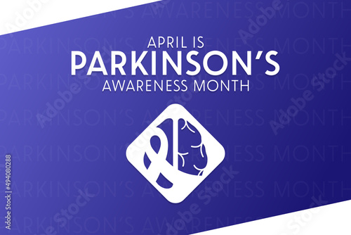 April is Parkinson’s Awareness Month. Vector illustration. Holiday poster.