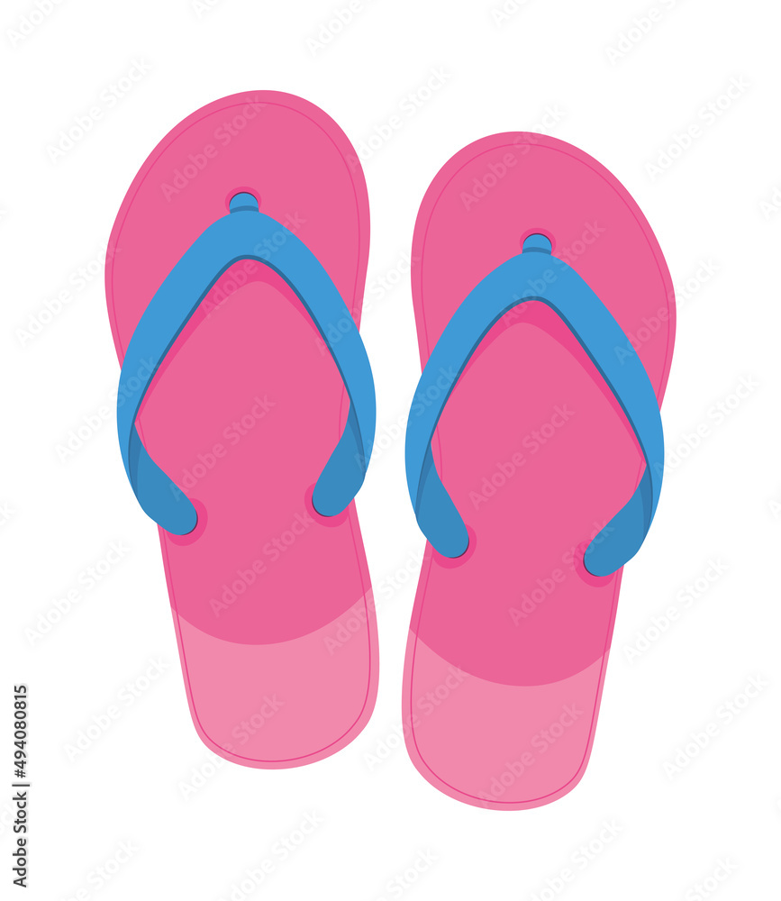 pink flip flops