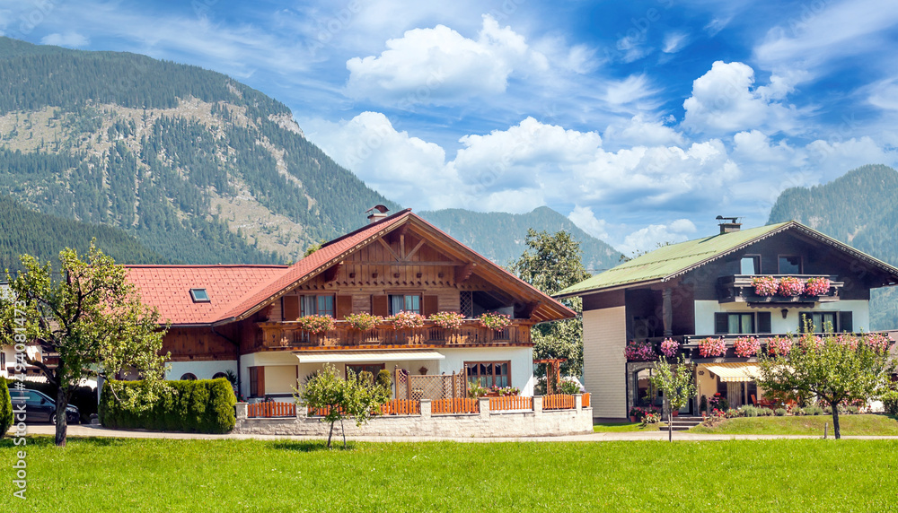 Village of Gosau in Austria Village of Gosau in Austria