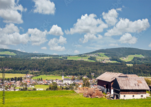 Village of Gosau in Austria