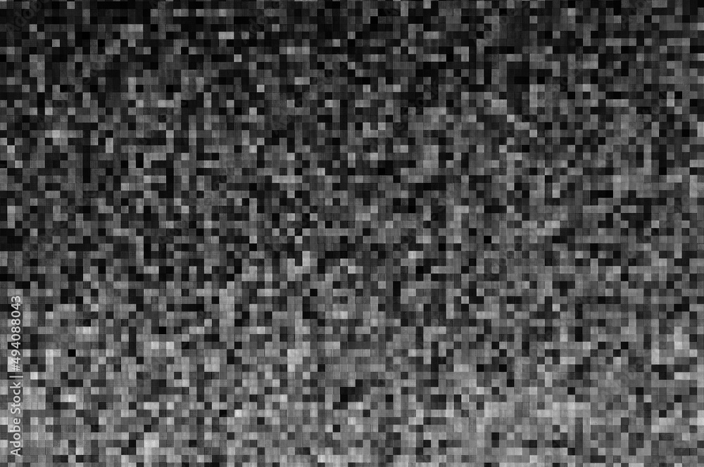 Pixel pattern of a digital glitch / Abstract black and white pixel pattern background of a digital glitch. Pixel pattern of a digital glitch / Abstract black and white pixel pattern background of a digital glitch.