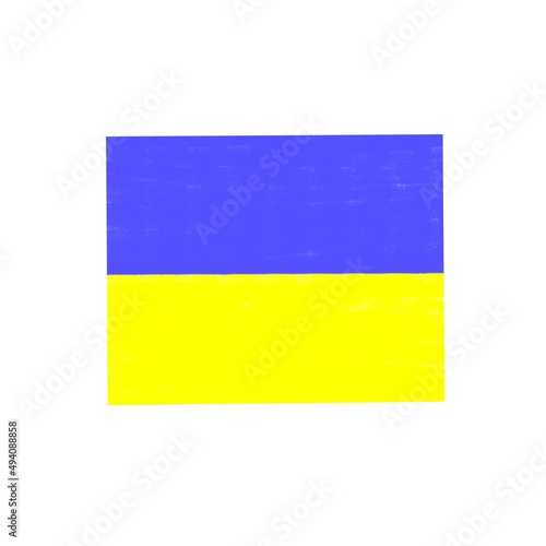 Free Download Ukrainian flag in yellow blue colours isolated on white background  - GFXLoad