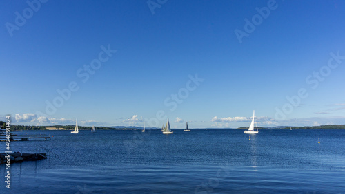 Sailboats in Oslo Fjord.
