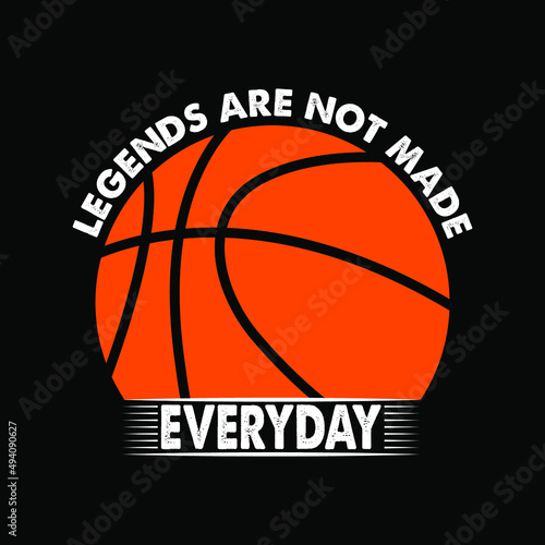 Basketball Typography High-Quality T-shirt Design Template, Sticker, Jersey, Logo