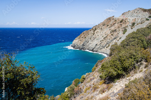 Beautiful coastline at the island of Elba in Italy