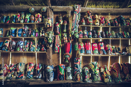 Cultural handpainted facemasks