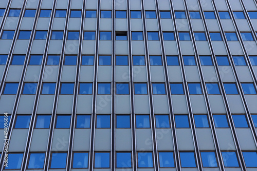 Canvas Print multi-storey modern building with many windows in Copenhagen