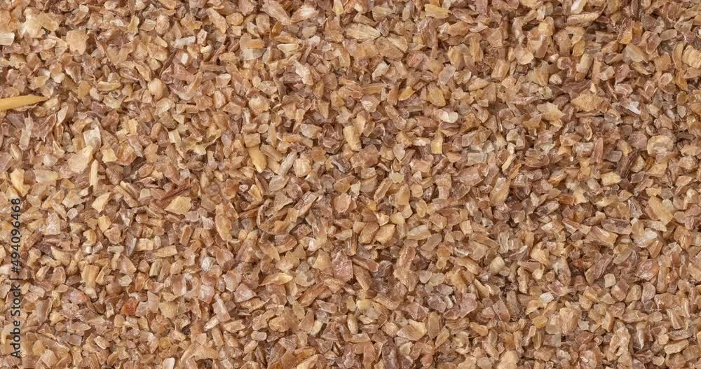 Closeup, top view of ground whole wheat Closeup, top view of ground whole wheat