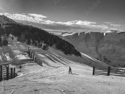 landscape with snow