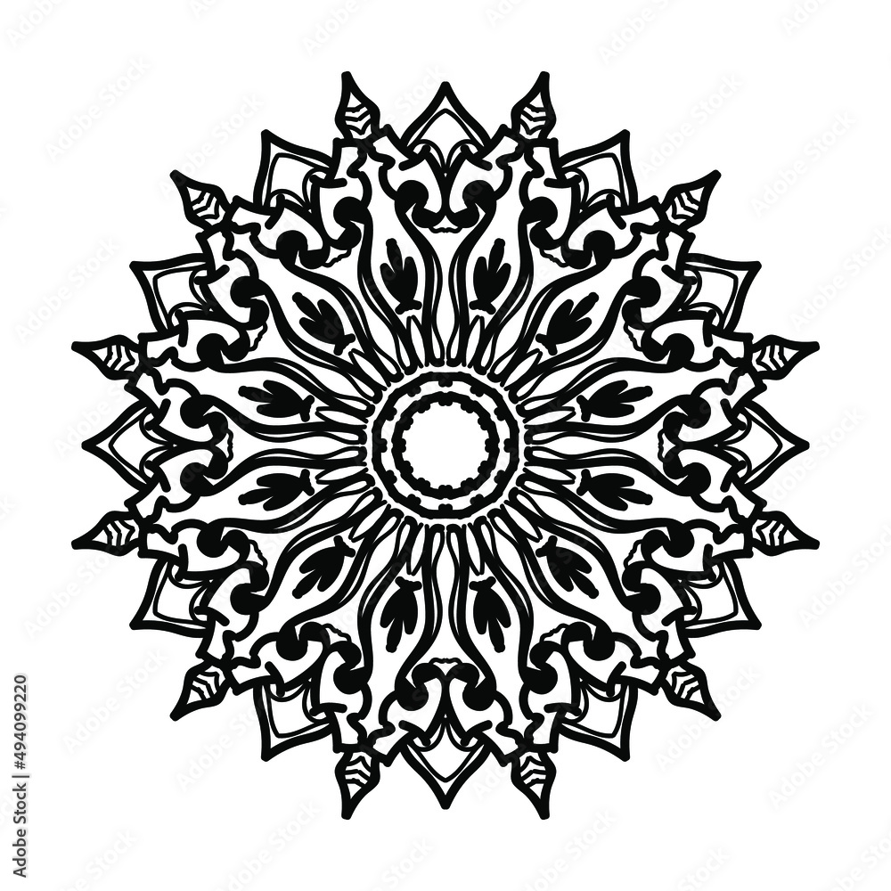 Hand drawn mandala. decoration in ethnic oriental doodle ornament. Hand drawn mandala. decoration in ethnic oriental doodle ornament.