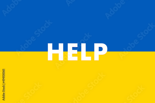 Ukrainian flag background. Help support Ukraine. Stop War between Russia and Ukraine concept