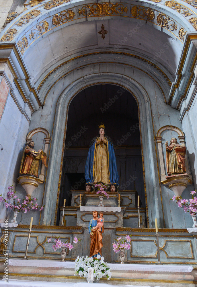 Innenansicht der Kirche von São Francisco, Tomar/Portugal