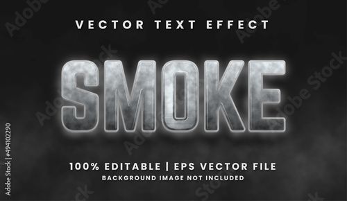 Smoke text effect style template