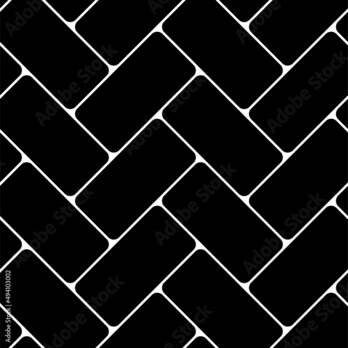 Black tiles floor