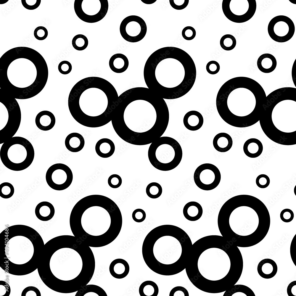 Seamless pattern of simple geometric shapes in black color. Abstract background texture. Seamless pattern of simple geometric shapes in black color. Abstract background texture.