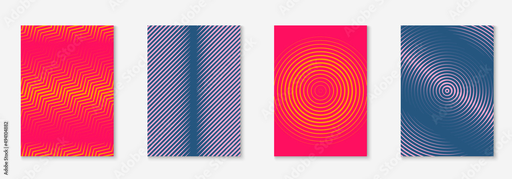Gradient cover template with line geometric elements and shapes. Gradient cover template with line geometric elements and shapes.