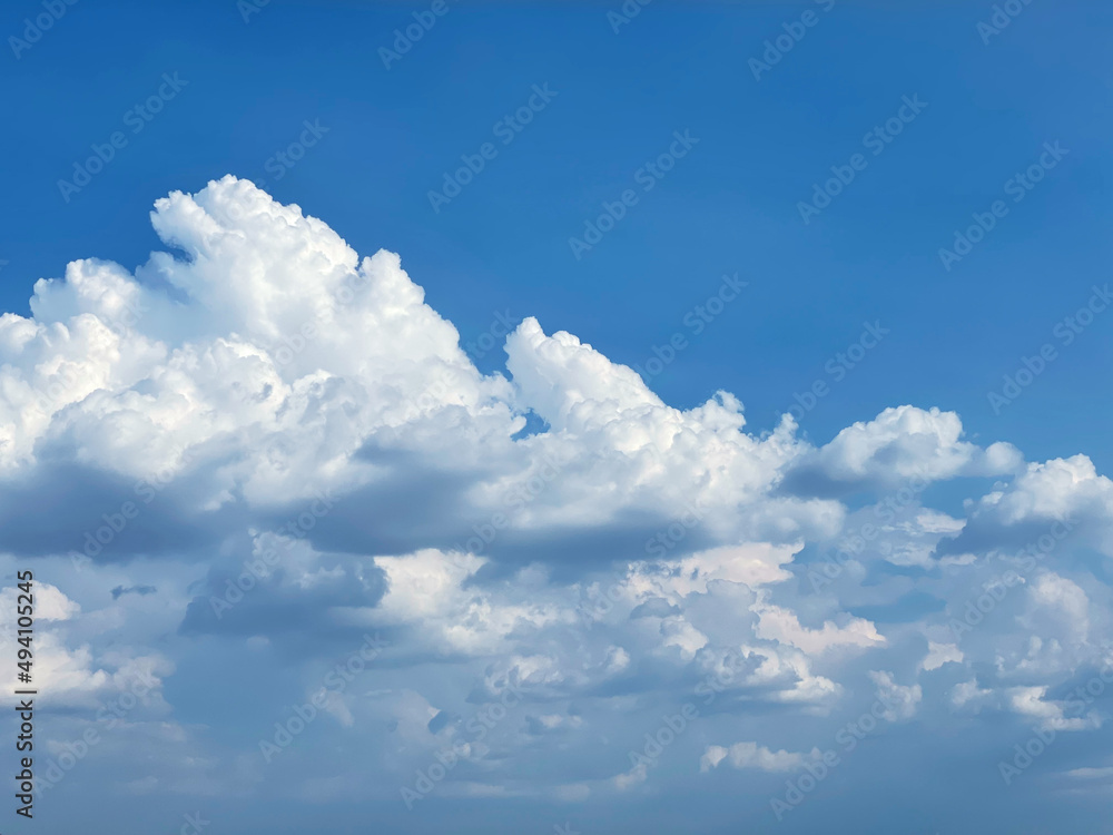 White clouds on the blue sky White clouds on the blue sky