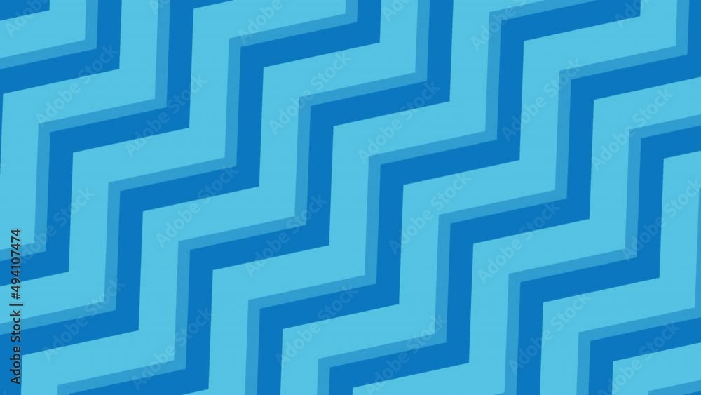 Abstract 4K blue background with moving lines in zigzags. Abstract 4K blue background with moving lines in zigzags.