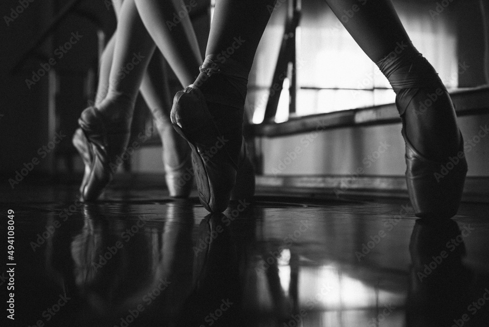 ballet dancers in class legs feet mirror floor shoes ballet dancers in class legs feet mirror floor shoes