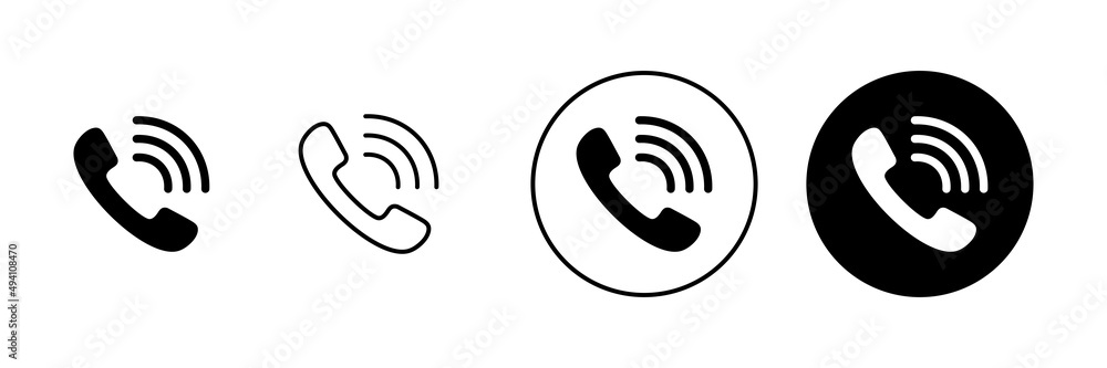Call icons set. telephone sign and symbol. phone icon. contact us Call icons set. telephone sign and symbol. phone icon. contact us