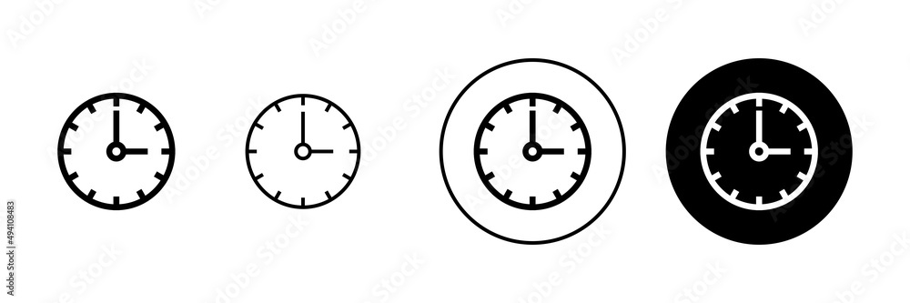 Clock icons set. Time sign and symbol. watch icon Clock icons set. Time sign and symbol. watch icon