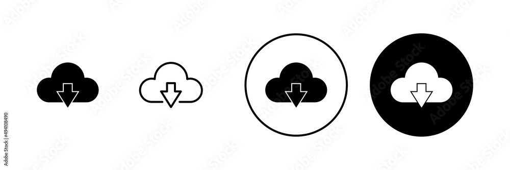 Cloud icons set. cloud sign and symbol Cloud icons set. cloud sign and symbol