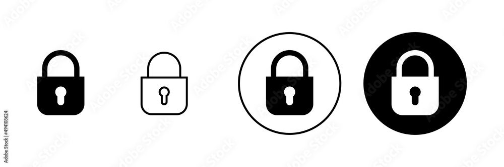 Lock icons set. Padlock sign and symbol. Encryption icon. Security symbol Lock icons set. Padlock sign and symbol. Encryption icon. Security symbol