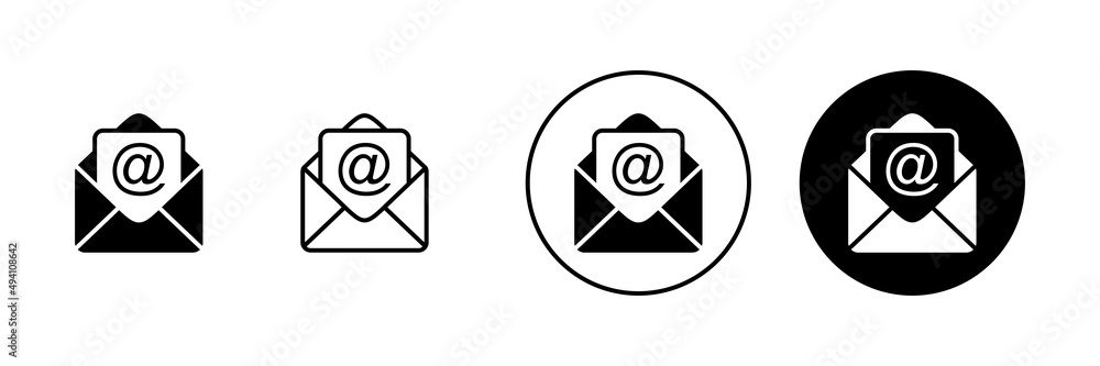 Mail icons set. email sign and symbol. E-mail icon. Envelope icon Mail icons set. email sign and symbol. E-mail icon. Envelope icon