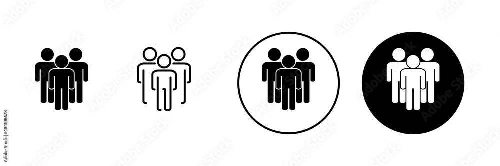 people icons set. person sign and symbol. User Icon vector people icons set. person sign and symbol. User Icon vector